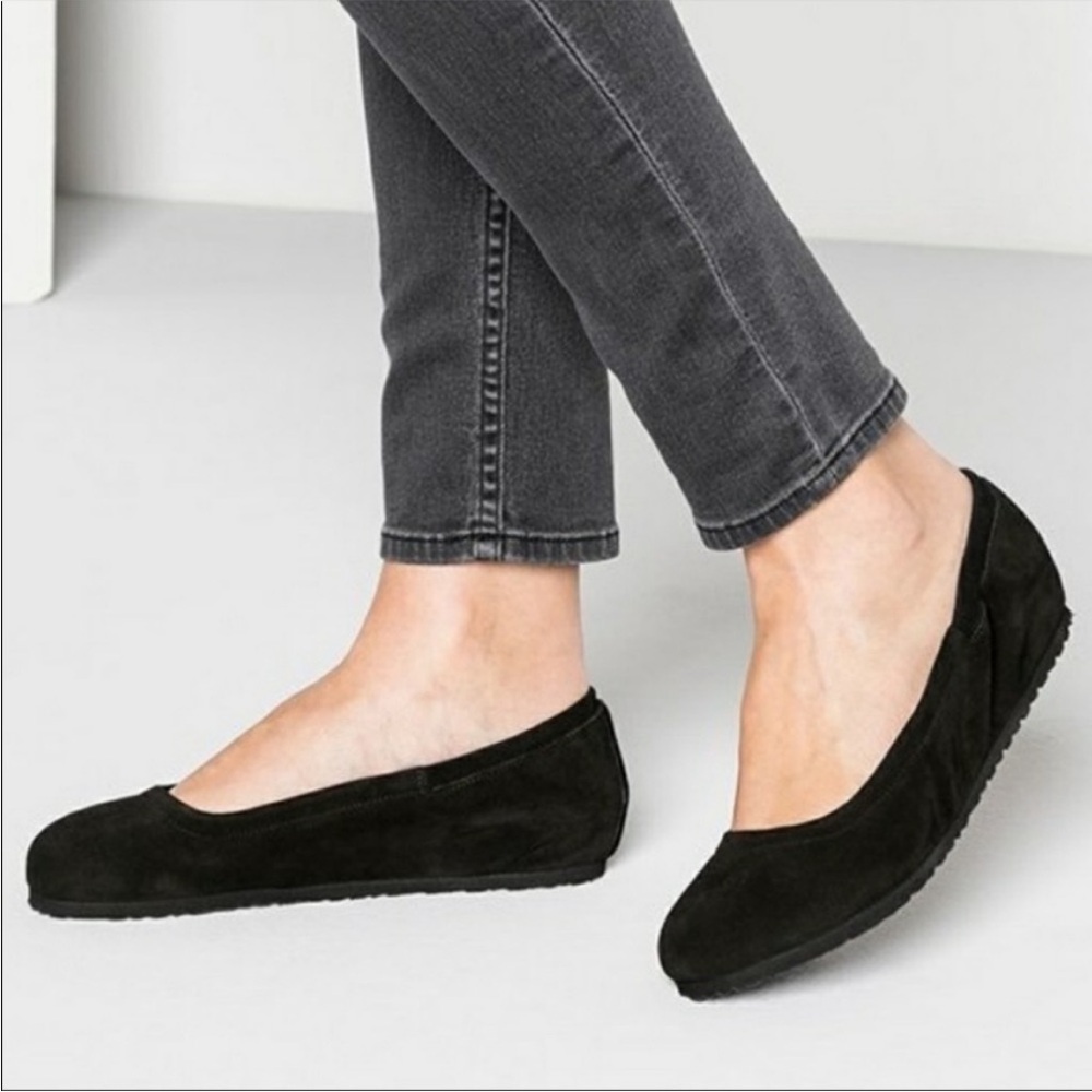 Birkenstock Celina II Suede black Ballerina Flats size EU 42 US 11